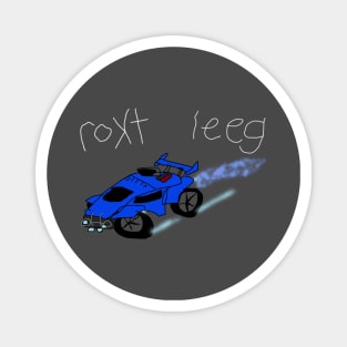 Rokt Leeg Blue Octane Car Magnet